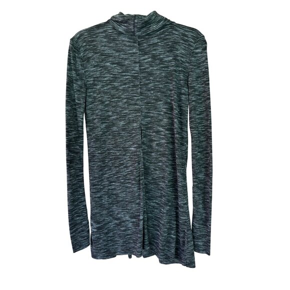 We The Free Stone Cold Split Back Turtleneck Tunic Top Gray Long Sleeve Lightwei - Picture 4 of 12